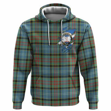 Cathcart Clan Crest In Me Tartan Hoodie Scotland Flag Style