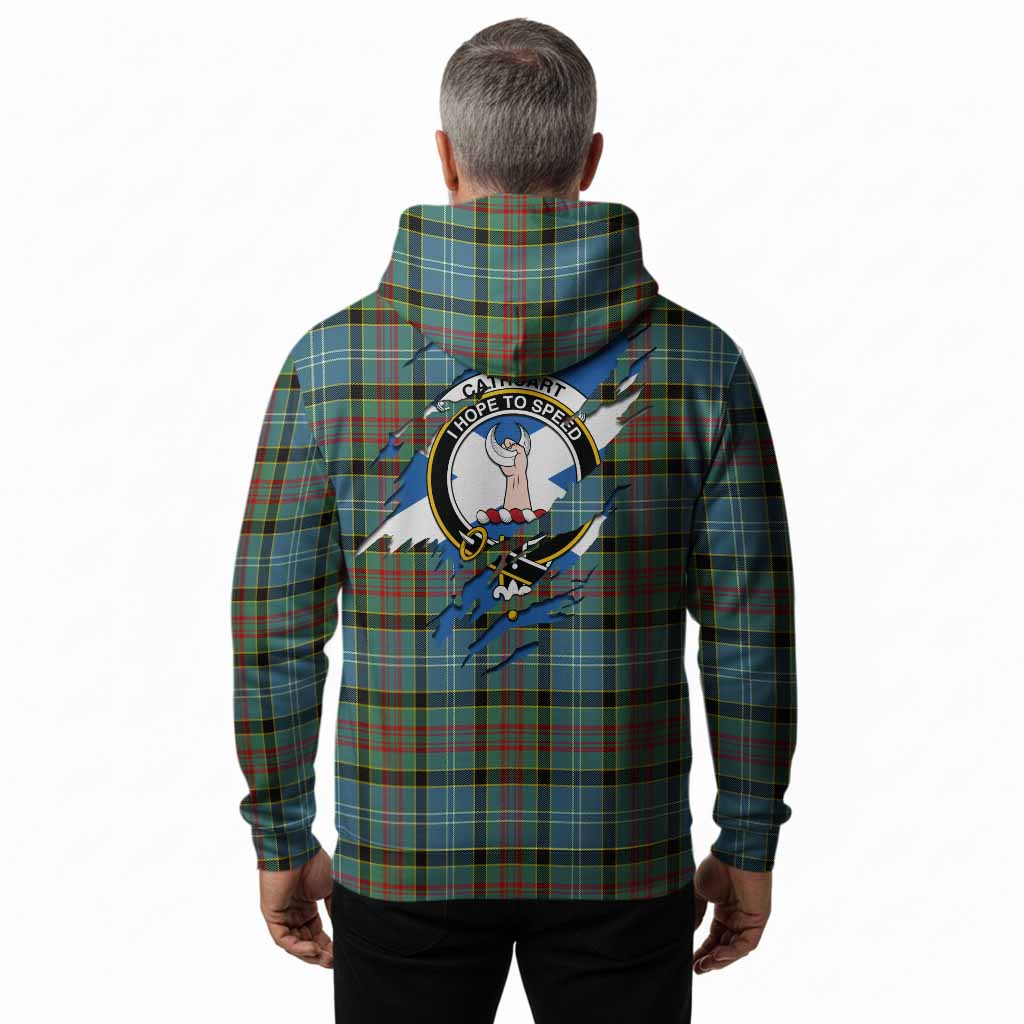 Cathcart Clan Crest In Me Tartan Hoodie Scotland Flag Style