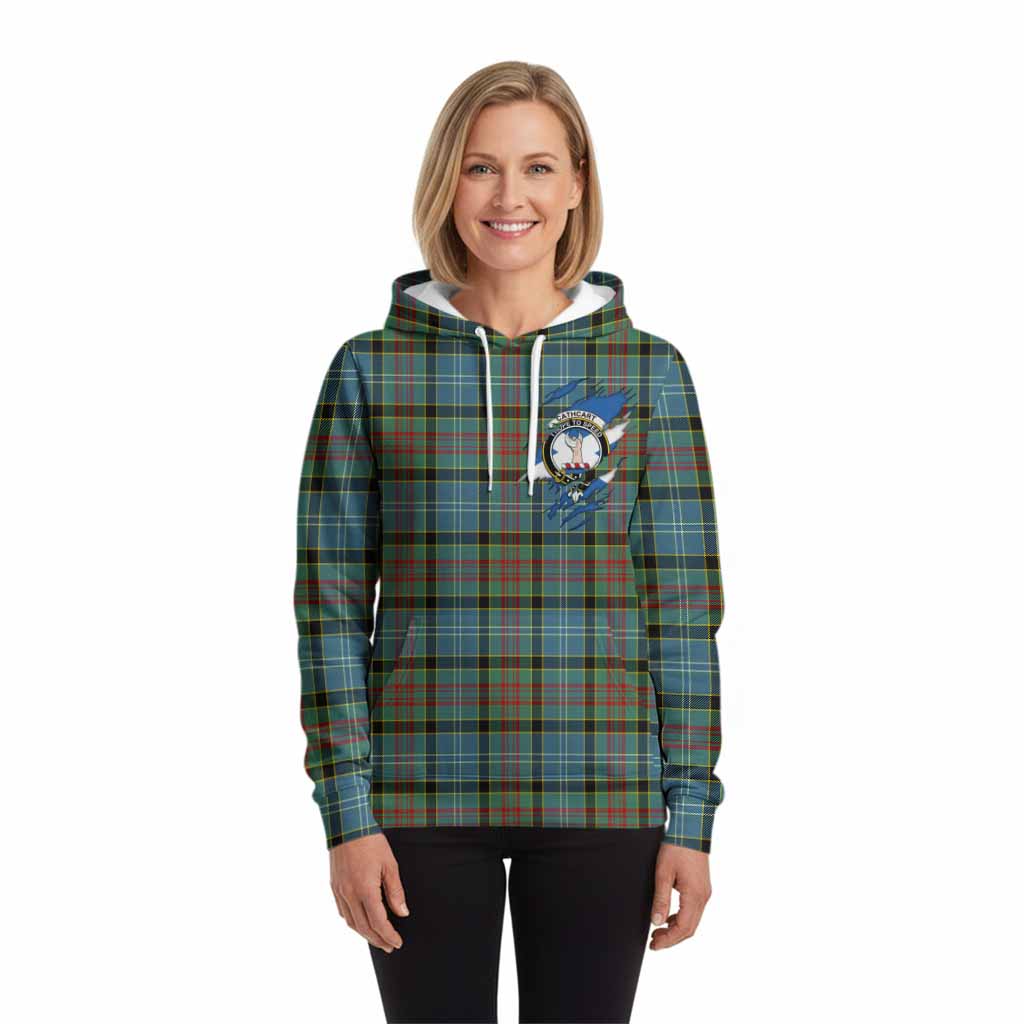 Cathcart Clan Crest In Me Tartan Hoodie Scotland Flag Style