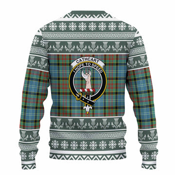 Cathcart Clan Tartan Christmas Ugly Sweater with Family Crest