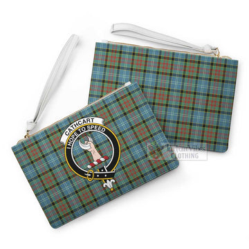 Cathcart Family Crest Tartan Clutch Bag