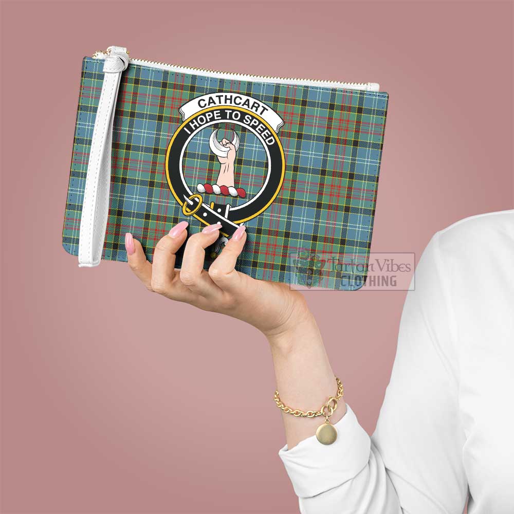 Tartan Vibes Clothing Cathcart Family Crest Tartan Clutch Bag