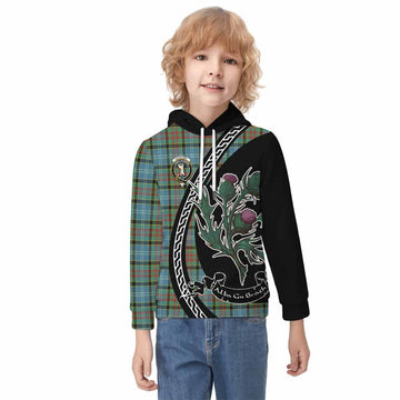 Cathcart Family Crest Tartan Kid Hoodie Alba Thistle Inspired - Tartan Vibes Clothing