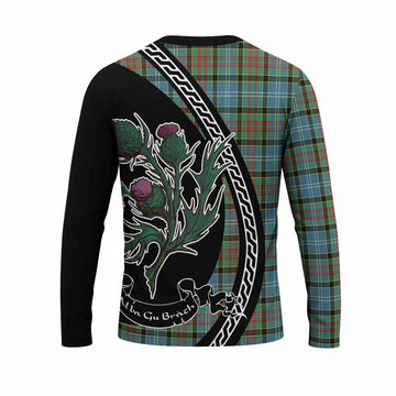 Cathcart Family Crest Tartan Long Sleeve T-Shirt Alba Thistle Inspired - Tartan Vibes Clothing