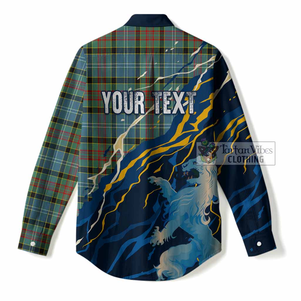 Cathcart Scotland Tartan Women Casual Shirt WC2026 Football - We'll Be Coming