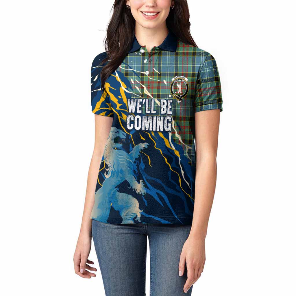 Cathcart Scotland Tartan Women Polo Shirt WC2026 Football - We'll Be Coming