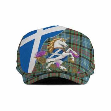 Cathcart Scottish Tartan Unicorn Heritage Flat Cap, Jeff Cap