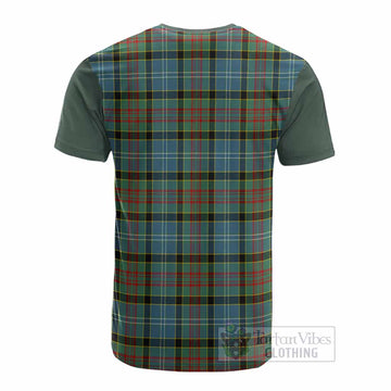 Cathcart Tartan Accent Cotton T-shirt with Family Crest
