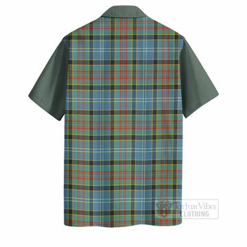 Cathcart Tartan Accent Hawaiian Shirt with Family Crest