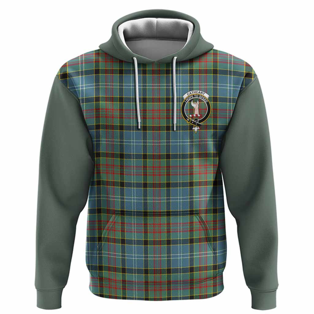 Cathcart Tartan Accent Hoodie with Family Crest