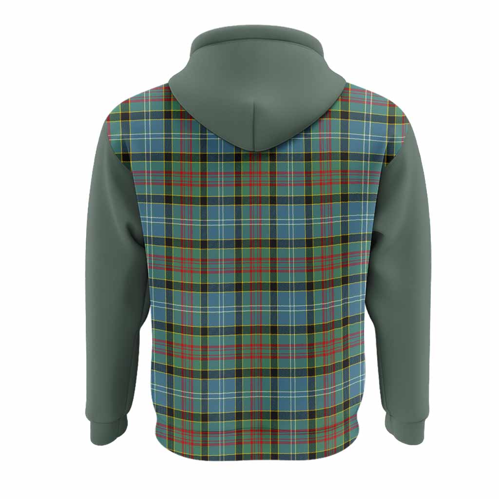 Cathcart Tartan Accent Hoodie with Family Crest