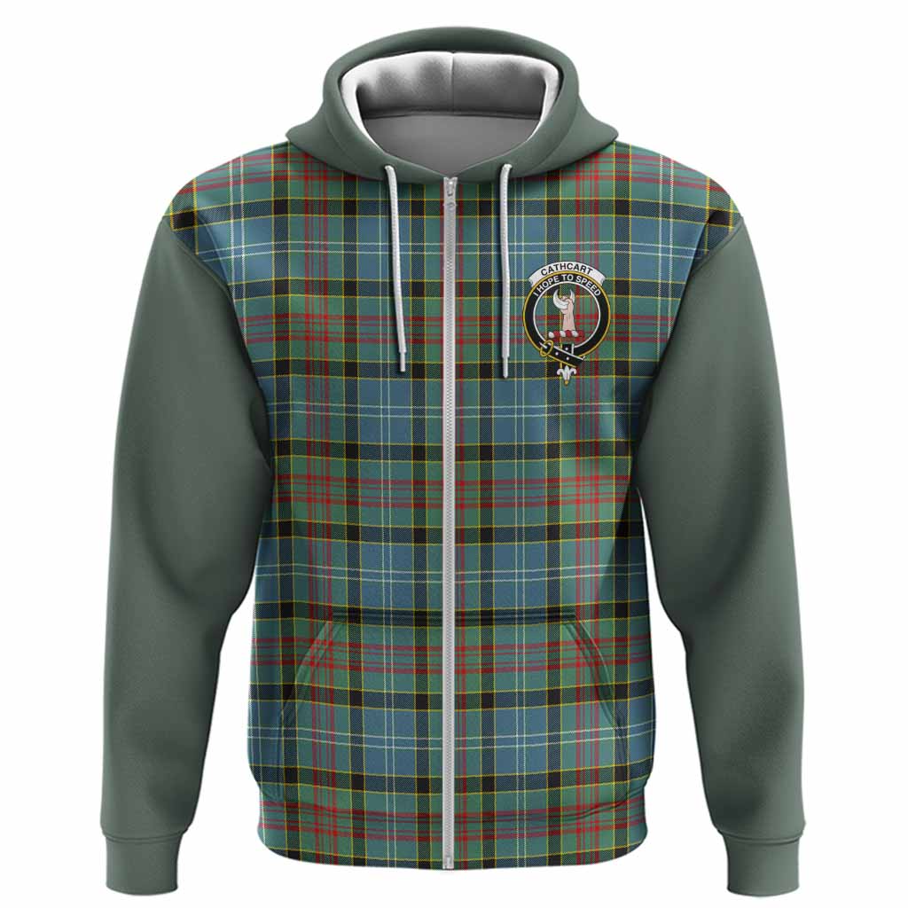 Cathcart Tartan Accent Hoodie with Family Crest
