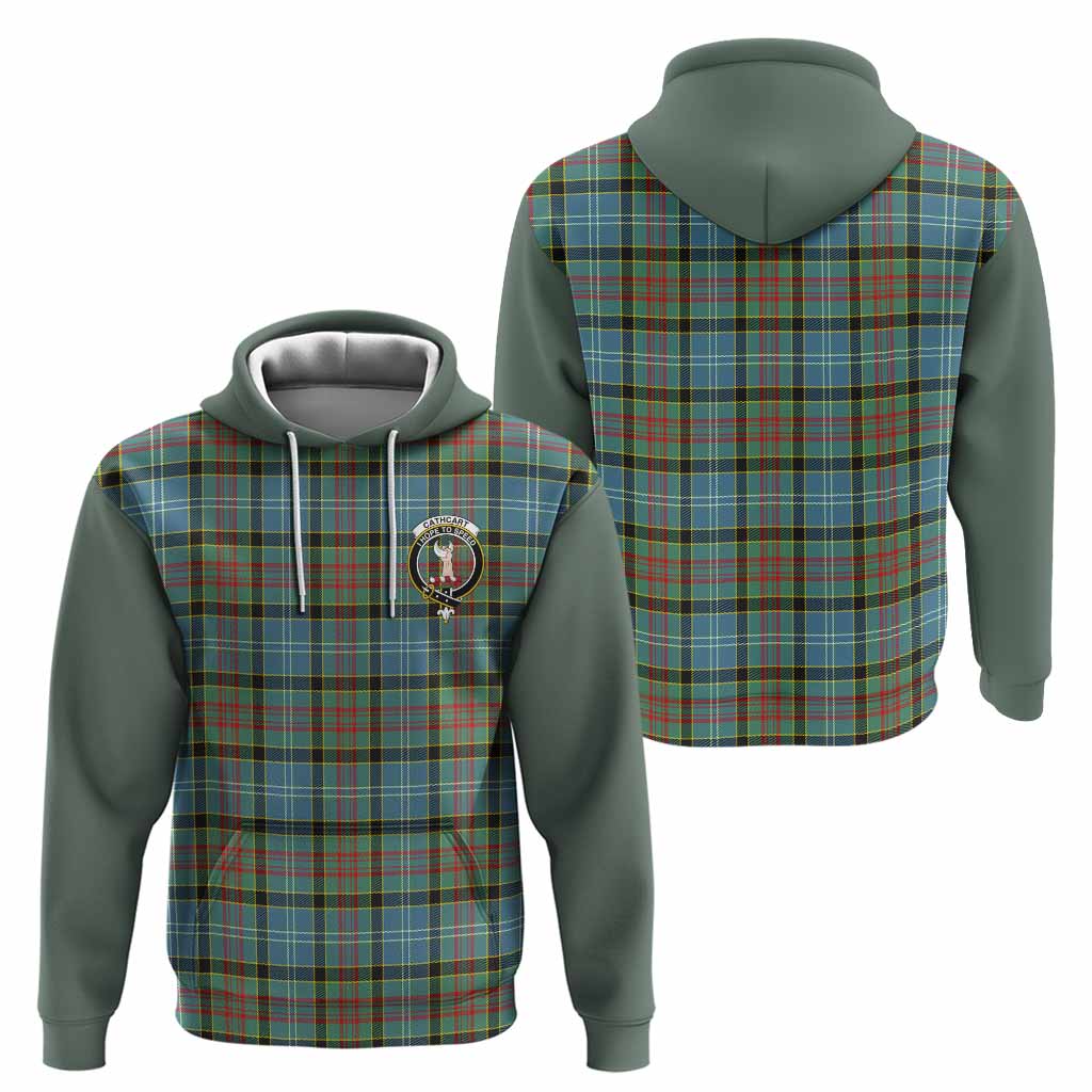 Cathcart Tartan Accent Hoodie with Family Crest