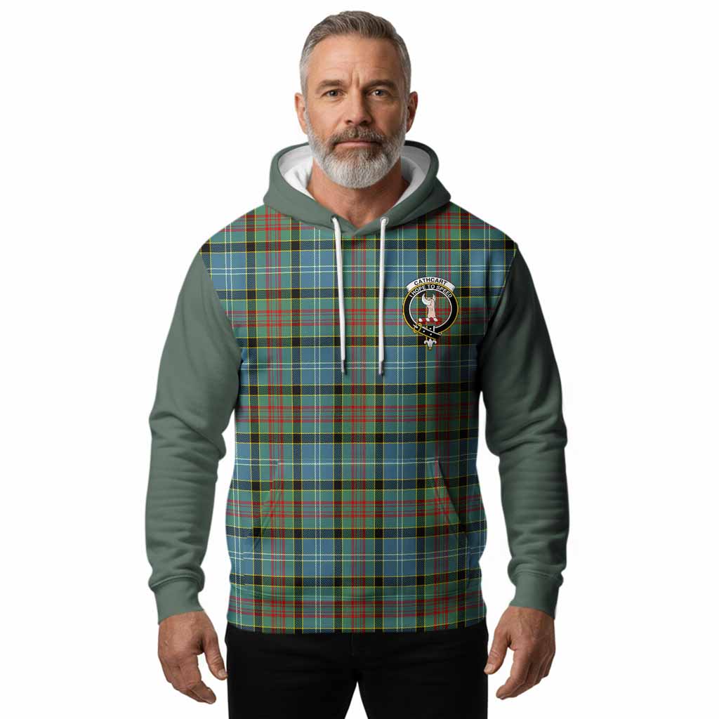 Cathcart Tartan Accent Hoodie with Family Crest