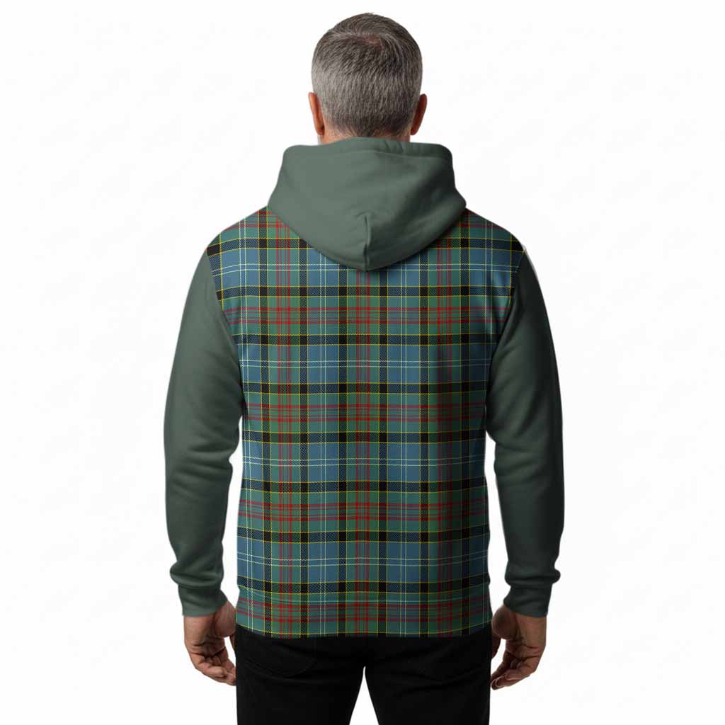 Cathcart Tartan Accent Hoodie with Family Crest