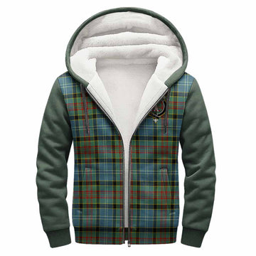 Cathcart Tartan Accent Sherpa Hoodie with Family Crest