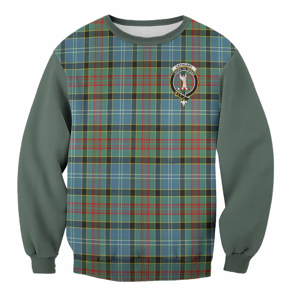 Cathcart Tartan Accent Sweatshirt with Family Crest