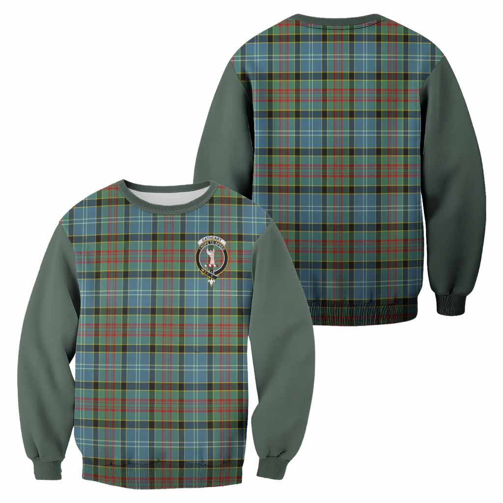 Cathcart Tartan Accent Sweatshirt with Family Crest