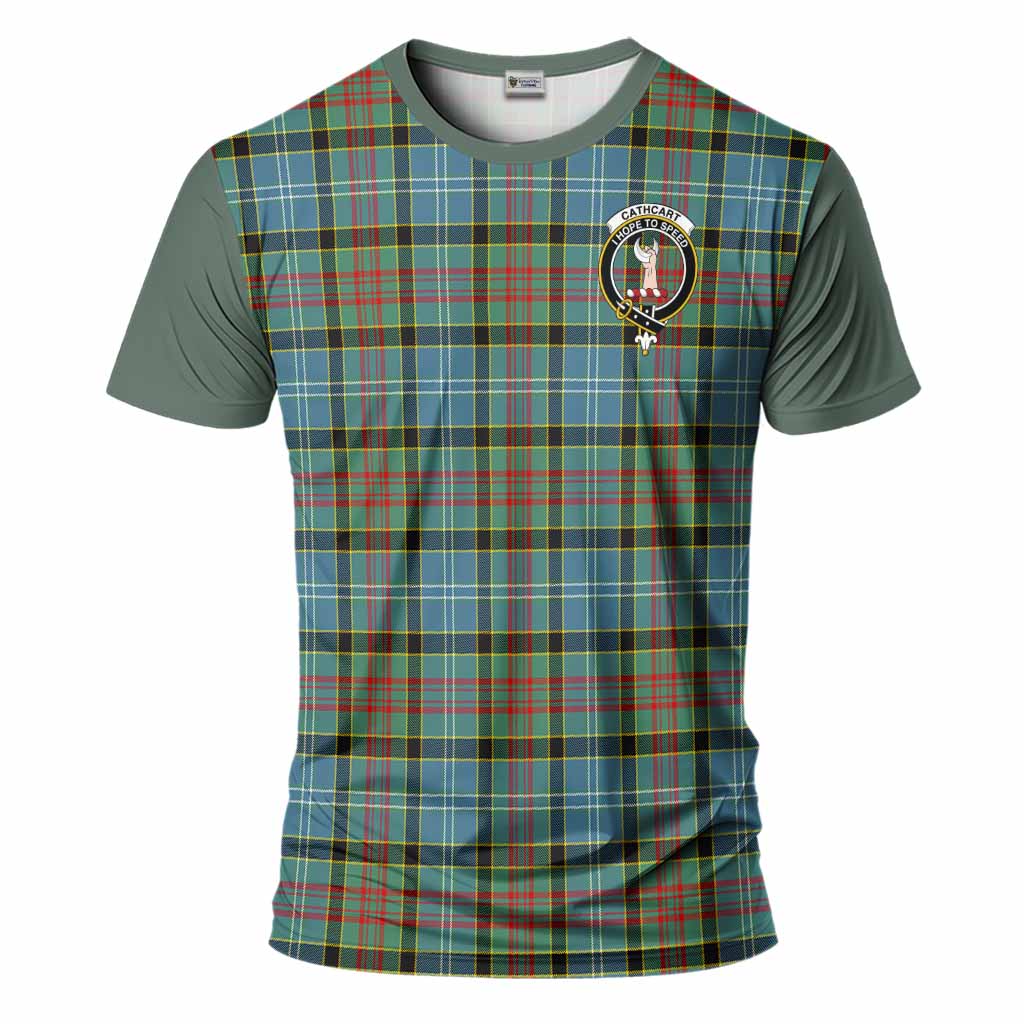 Cathcart Tartan Accent T-Shirt with Family Crest