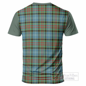 Cathcart Tartan Accent T-Shirt with Family Crest