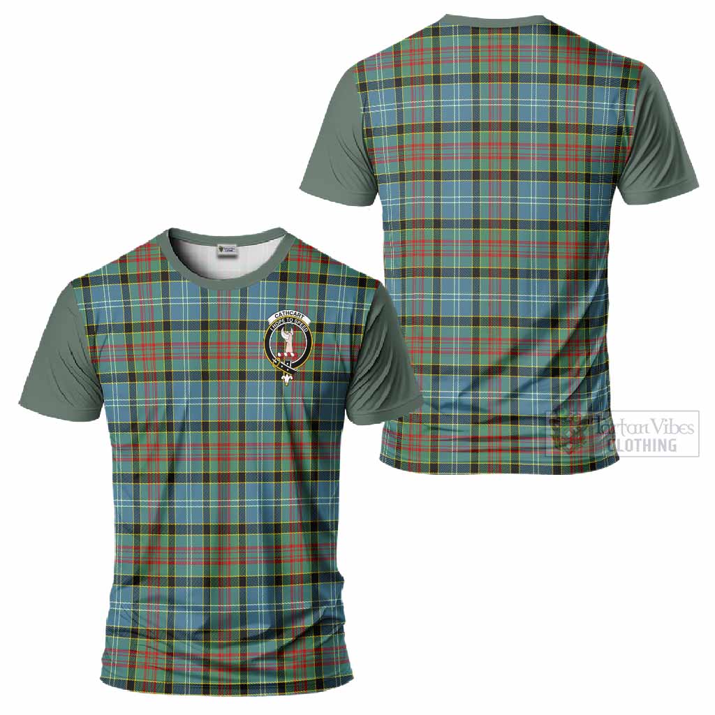 Cathcart Tartan Accent T-Shirt with Family Crest