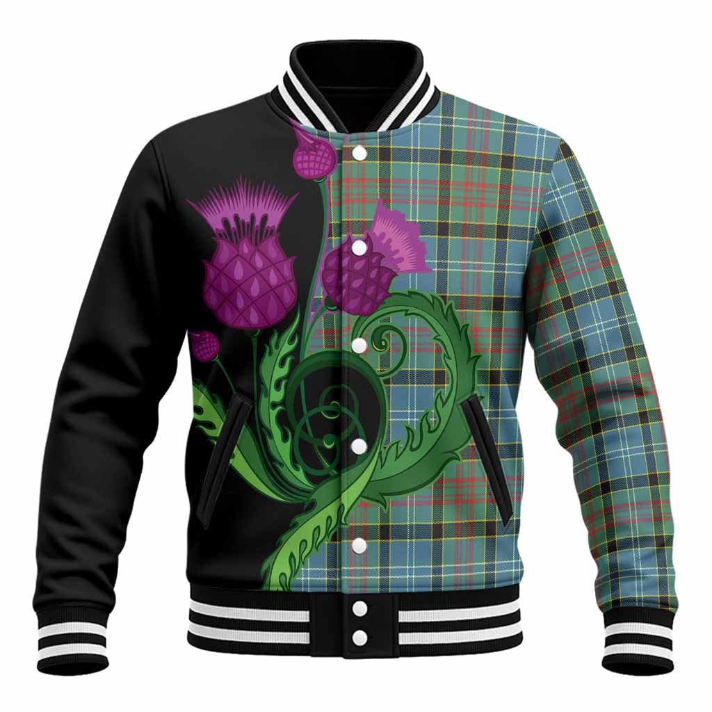 Cathcart Tartan Baseball Jacket Traditional Scottish Thistle
