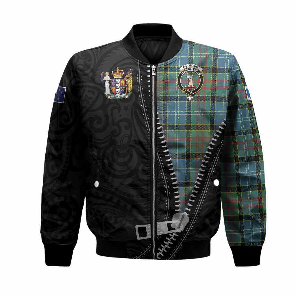 Cathcart Tartan Bomber Jacket New Zealand Pattern Unique Zipper Stylized