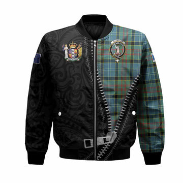 Cathcart Tartan Bomber Jacket New Zealand Pattern Unique Zipper Stylized