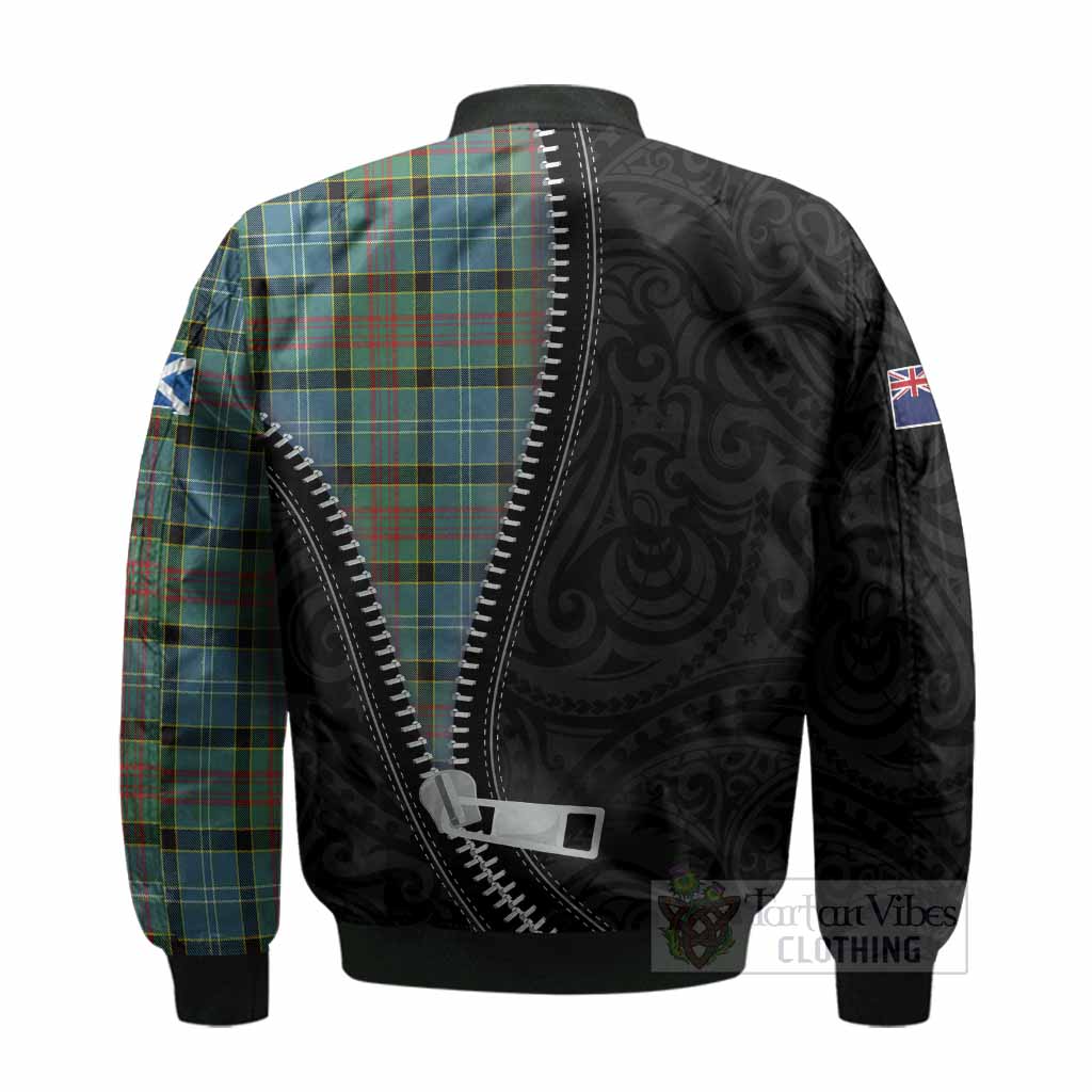 Cathcart Tartan Bomber Jacket New Zealand Pattern Unique Zipper Stylized