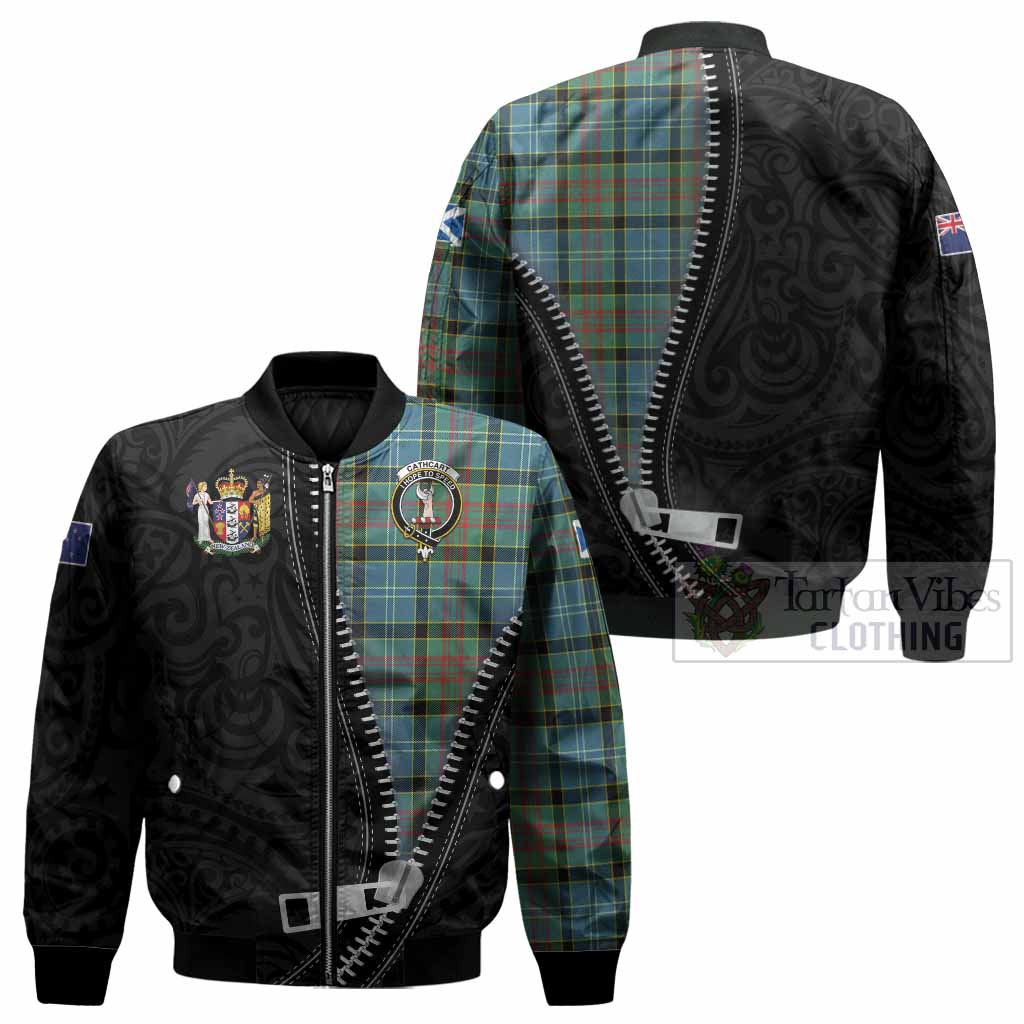 Cathcart Tartan Bomber Jacket New Zealand Pattern Unique Zipper Stylized