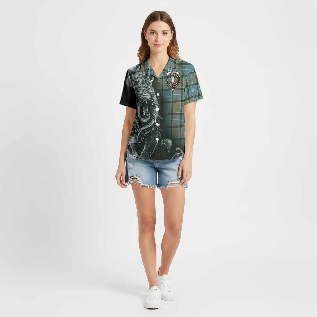 Cathcart Tartan Cotton Hawaiian Shirt Roaring Lion Heritage