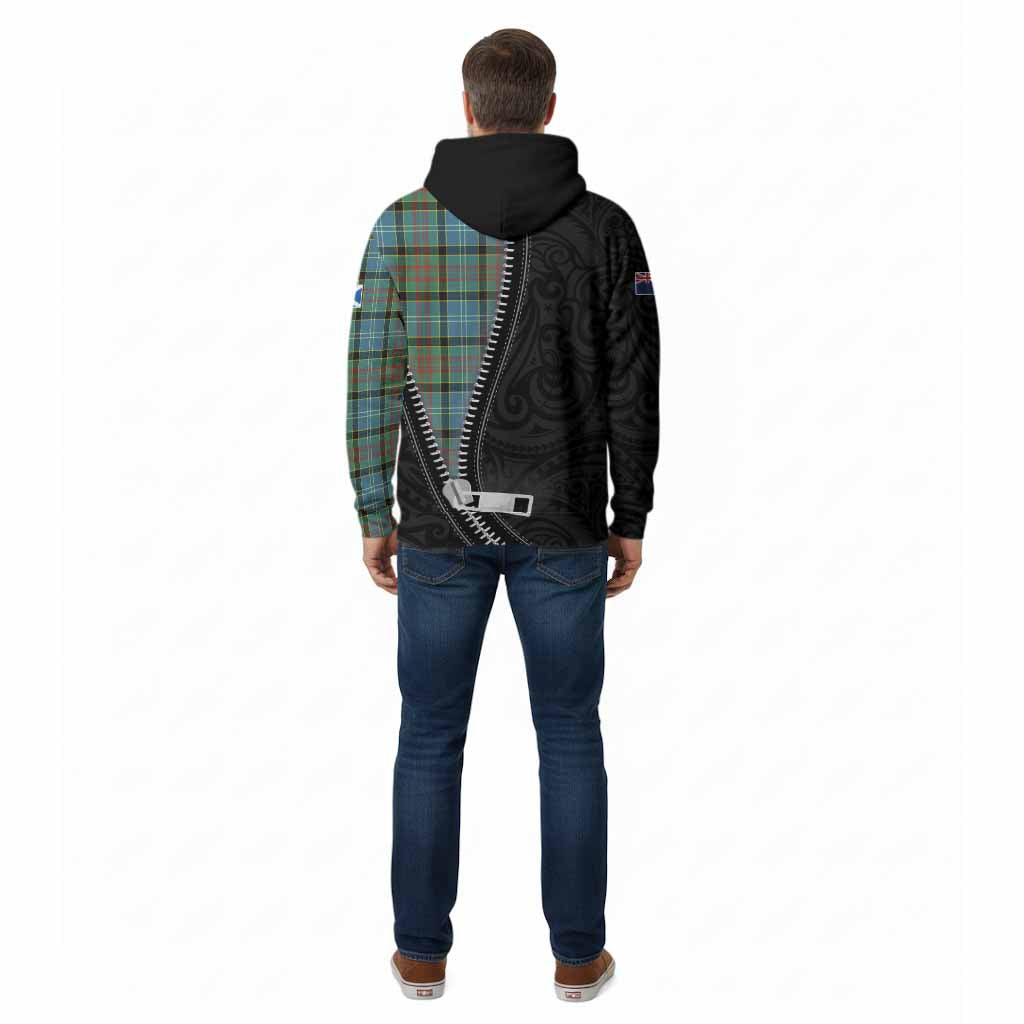 Cathcart Tartan Cotton Hoodie New Zealand Pattern Unique Zipper Stylized