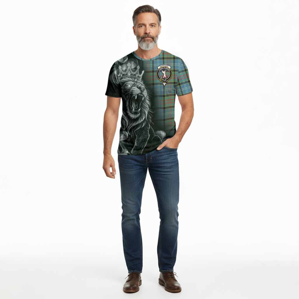 Cathcart Tartan Cotton T-shirt Roaring Lion Heritage