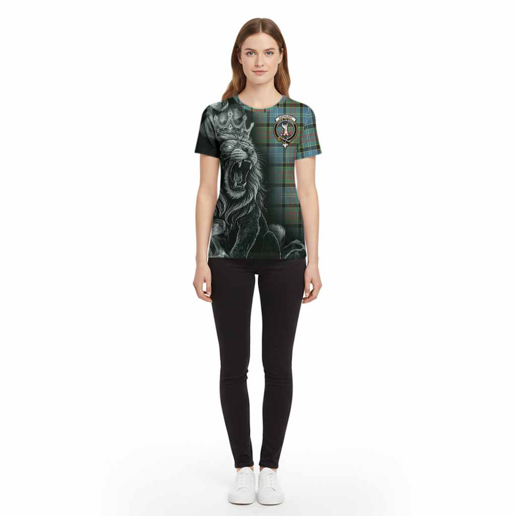 Cathcart Tartan Cotton T-shirt Roaring Lion Heritage