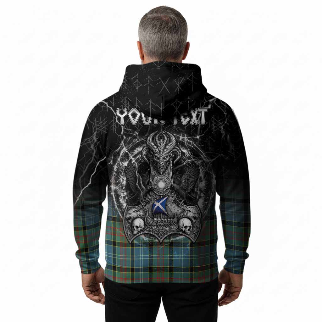 Cathcart Tartan Crest Hoodie Celtic Odin's Raven Legacy