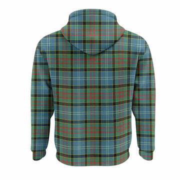 Cathcart Tartan Crest Hoodie Ferocious Lion Style