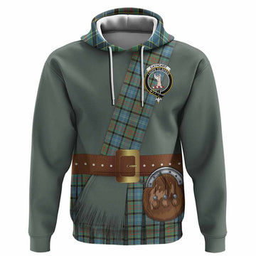 Cathcart Tartan Crest Hoodie Kilt Costume Style