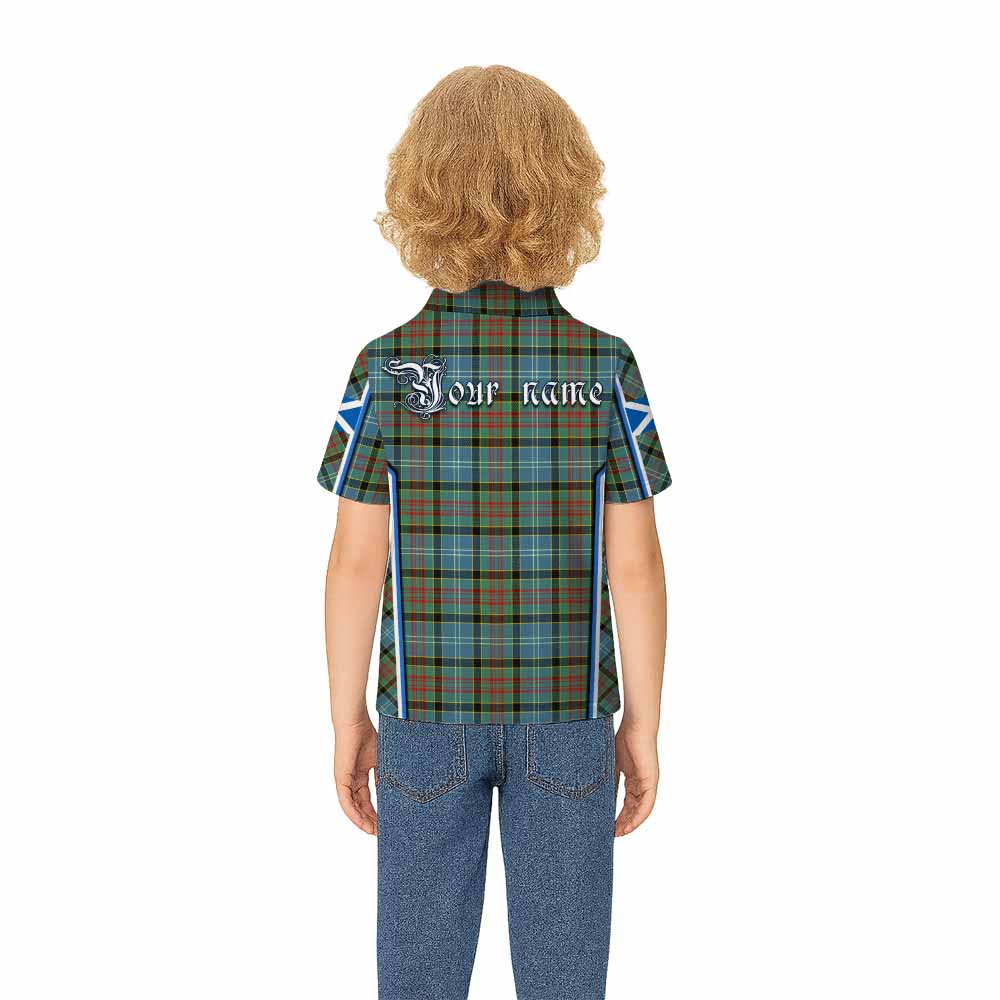 Cathcart Tartan Crest Kid Polo Shirt Scotland Coat of Arm Flag Style - Tartan Vibes Clothing