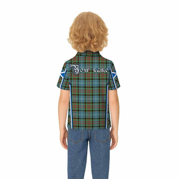 Cathcart Tartan Crest Kid Polo Shirt Scotland Coat of Arm Flag Style - Tartan Vibes Clothing