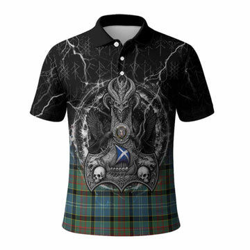 Cathcart Tartan Crest Polo Shirt Celtic Odin's Raven Legacy