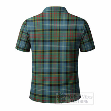 Cathcart Tartan Crest Polo Shirt Ferocious Lion Style