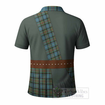 Cathcart Tartan Crest Polo Shirt Kilt Costume Style