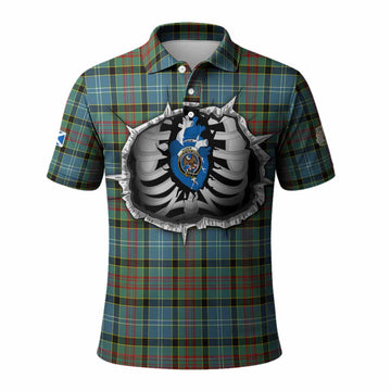 Cathcart Tartan Crest Polo Shirt Scotland In My Veins