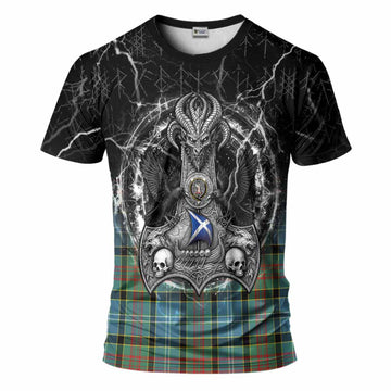 Cathcart Tartan Crest T-Shirt Celtic Odin's Raven Legacy