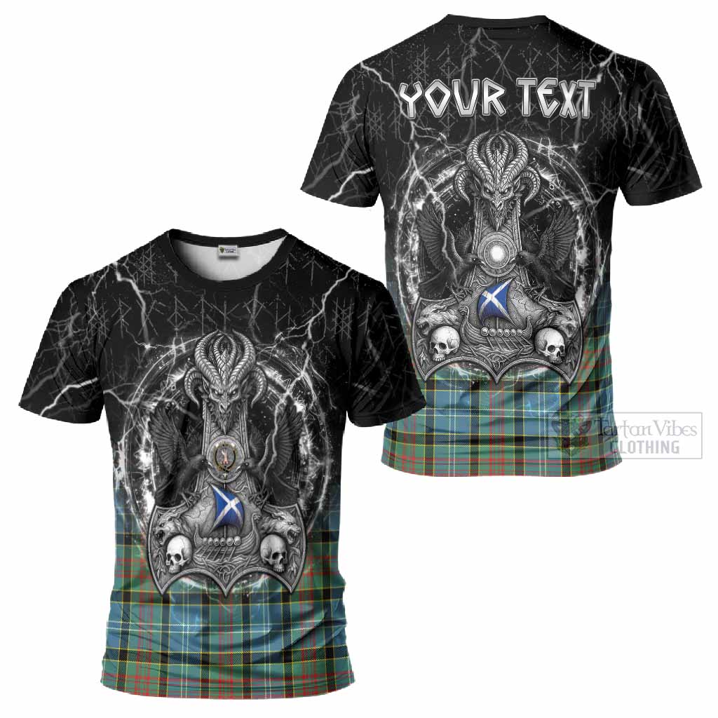 Cathcart Tartan Crest T-Shirt Celtic Odin's Raven Legacy