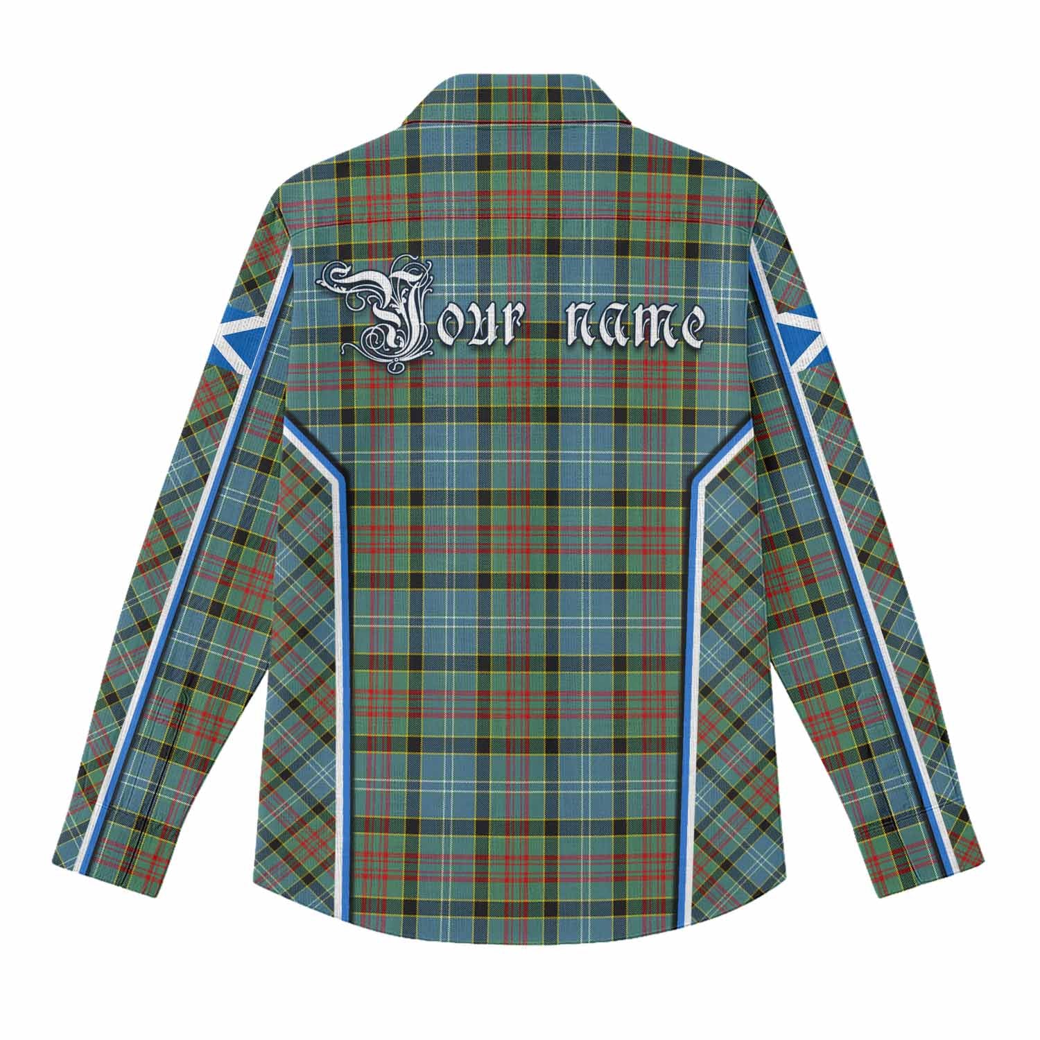 Cathcart Tartan Crest Women Casual Shirt Scotland Coat of Arm Flag Style - Tartan Vibes Clothing