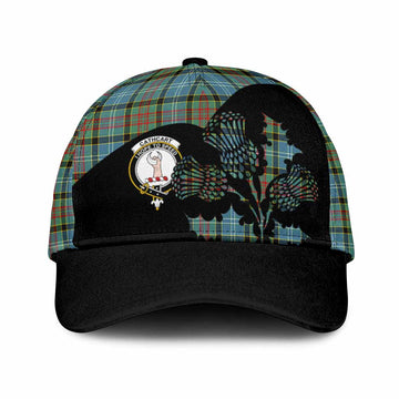 Cathcart Tartan Family Crest Classic Cap Scotland Thistle Floral Flag Style