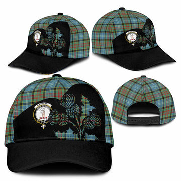 Cathcart Tartan Family Crest Classic Cap Scotland Thistle Floral Flag Style