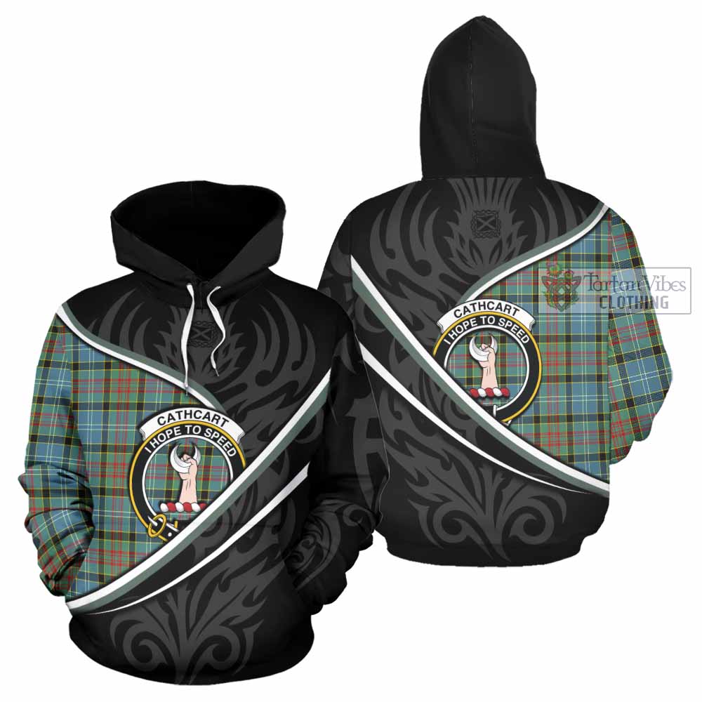 Cathcart Tartan Family Crest Hoodie Celtic Scottish Thistle Floral - Tartan Vibes Clothing