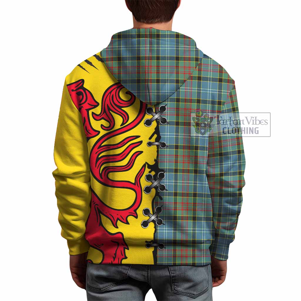 Cathcart Tartan Family Crest Hoodie Lion Rampant Honor - Tartan Vibes Clothing